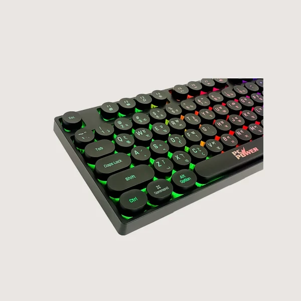 PC POWER K87 Black Retro Punk Suspension Keyboard – PC Power