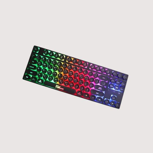 PC POWER K87 Black Retro Punk Suspension Keyboard – PC Power